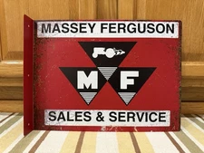 Massey Ferguson Sales Service Sign Tractor Farm Parts Vintage Style Wall Decor