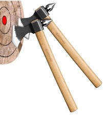 2 Pack Freelander Throwing Axe with Oak Handle, High Carbon Steel Blade New 