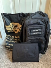TBG Tactical Baby Gear Everyday Diaper Bag Backpack Black