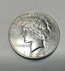 1926 D Peace Silver Dollar, US Mint 90% Silver Coin