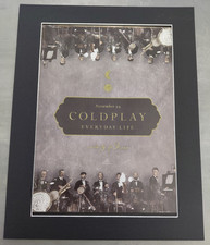 Coldplay Everyday Life Promo Original Album Advert Mounted 14x11"