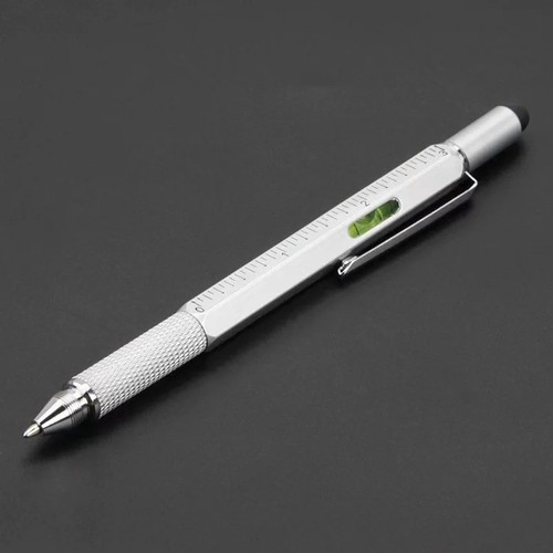 Penna a sfera multifunzione 7 in1 con strumento portatile moderno misura tecnica - Foto 12 di 16