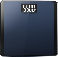 Báscula baño 550 lb alta precisión con plataforma extra ancha y LCD grande