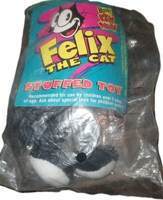 Wendy's 1996 Felix The Cat Unopened Pkg Stuffed Toy Premium Restaurant 3÷Yrs Old