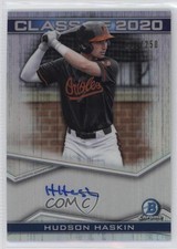 2020 Bowman Draft Class of 2020 225/250 Hudson Haskin #C20A-HH Auto 0ok8