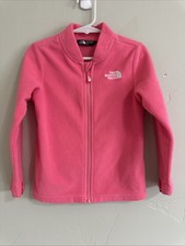 The North Face 4T Pink Sherpa Jacket full Zip Girls Toddler