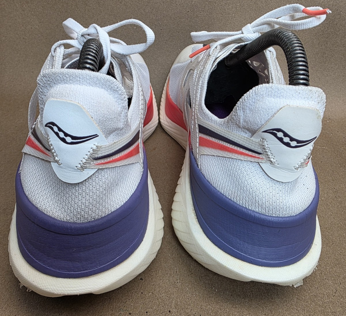 Saucony Endorphin (Sz 10) Elite Mens White Orange Purple Running Shoes Sneakers thumbnail 7