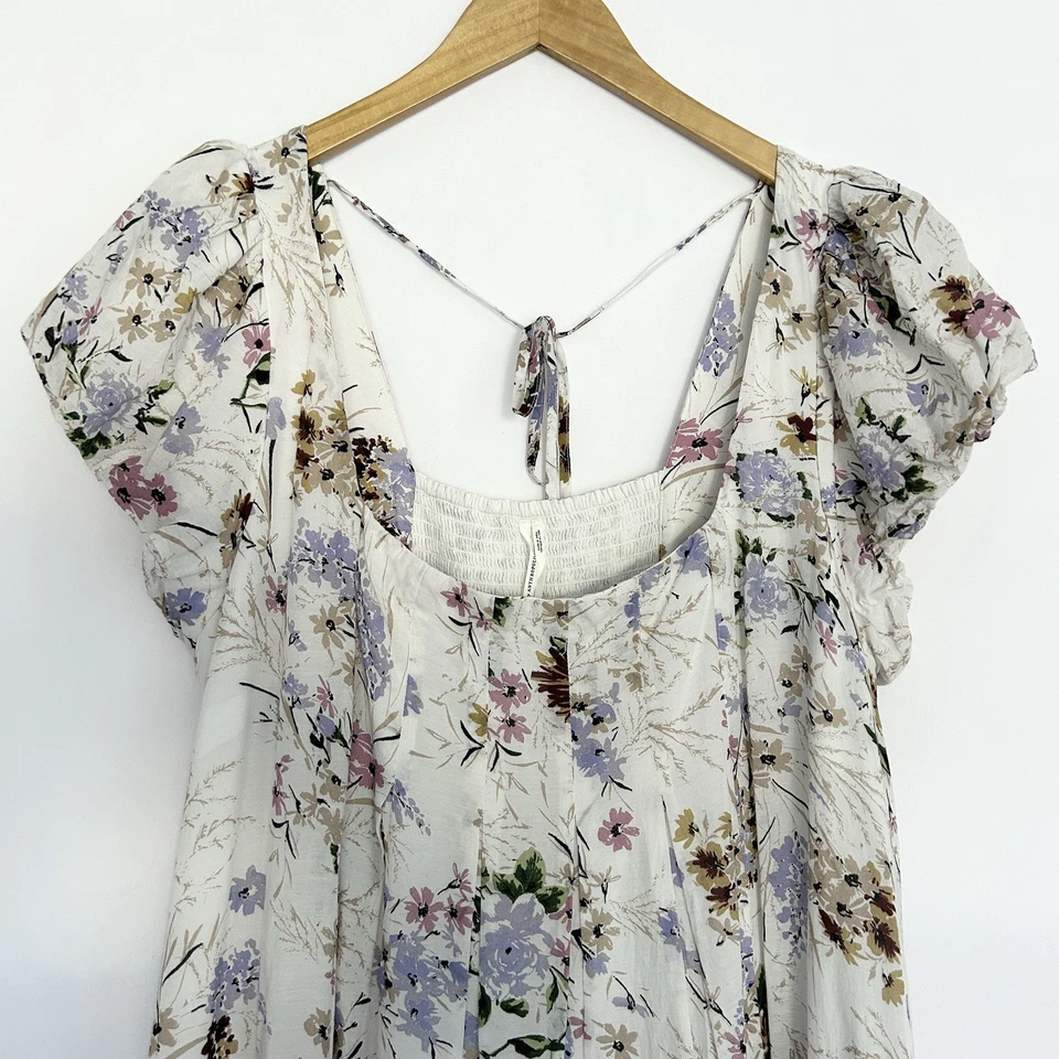 Anthropologie ярусный Cottagecore макси платье размер 1 X прерии крестьянин хиппи богемное - Изображение 2 из 4