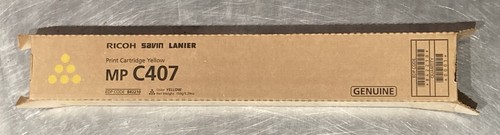RICOH MP C407 Print Cartridge YELLOW - New, Genuine, In Original Box! - 第 1/1 張圖片