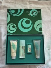 Vtg Elizabeth Arden Green Tea Scent Spray Parfume Lotion Shower Gel Gift Set NEW