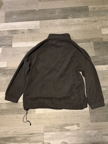 90s Nautica Men's L Black Fleece Quarter Zip Pullover Sweatshirt image 4