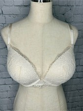 Victoria's Secret Dream Angels Lace Push Up Underwire Bra Ivory Women's 36DDD