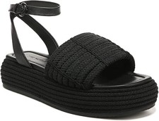 Vince Pali Cord I5834M1-001 Sandals Womens 6 Black Platform Ankle Strap JOBB1978