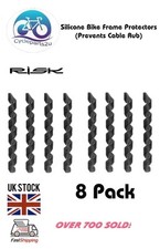 Bike Frame Protector Eliminate Cable Slap & Frame Wear Silicone Spiral 8 Pack