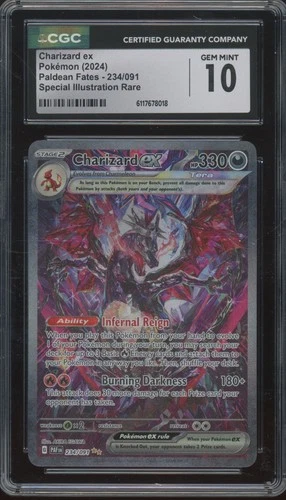 2024 Pokemon Paldean Fates #234 Charizard ex Gem Mint CGC 10