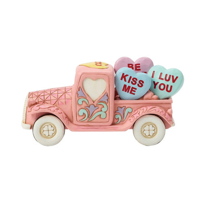 #ad Jim Shore SWEETHEARTS TRUCK FIGURINE A LOVELY DELIVERY 6017962 NEW $74.90