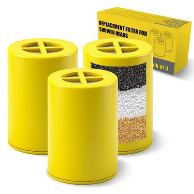 Replacement Filter for Afina Shower Head Cartridge Reduces Chlorine Heavy Metals