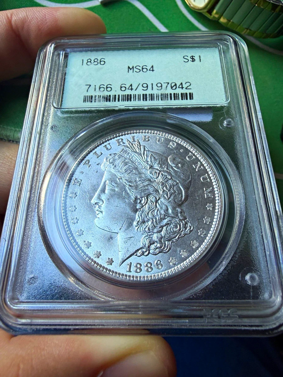 1886 Morgan Silver Dollar MS62モルガンダラー118 1886 Morgan Silver