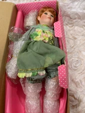 Paradise Galleries Treasure of the Emerald Isle Fairy Porcelain Doll Linda Mason