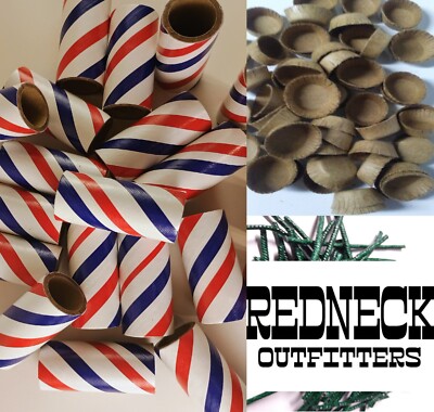 Pyro Tube Supplies 1/4 Stick 3/4 x 2-1/8 with kraft plugs 25ct