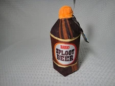 Bark Box Sploot Beer Plush M Dog Toy Crinkle Squeaker Barkbox