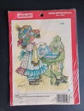 Decal Art Meyercord Abigail Water Applied Decal Girl Water Bowl  0508