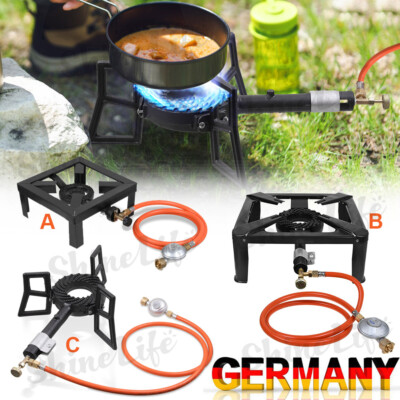 8-10,5 KW 3/4 Fuß Gasbrenner Gaskocher Hockerkocher Gas Kocher Wok Campingkocher