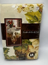 Pumpkin Delight Dinning Table Cloth Fabric Oblong 60x120” New