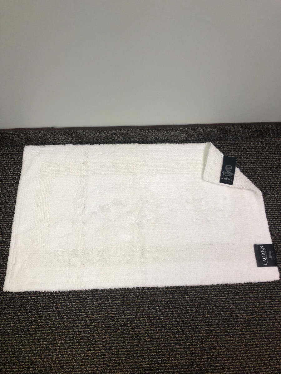 RALPH LAUREN ラグマット LAUREN RALPH LAUREN Bath Rug Reversible -100% COTTON | eBay