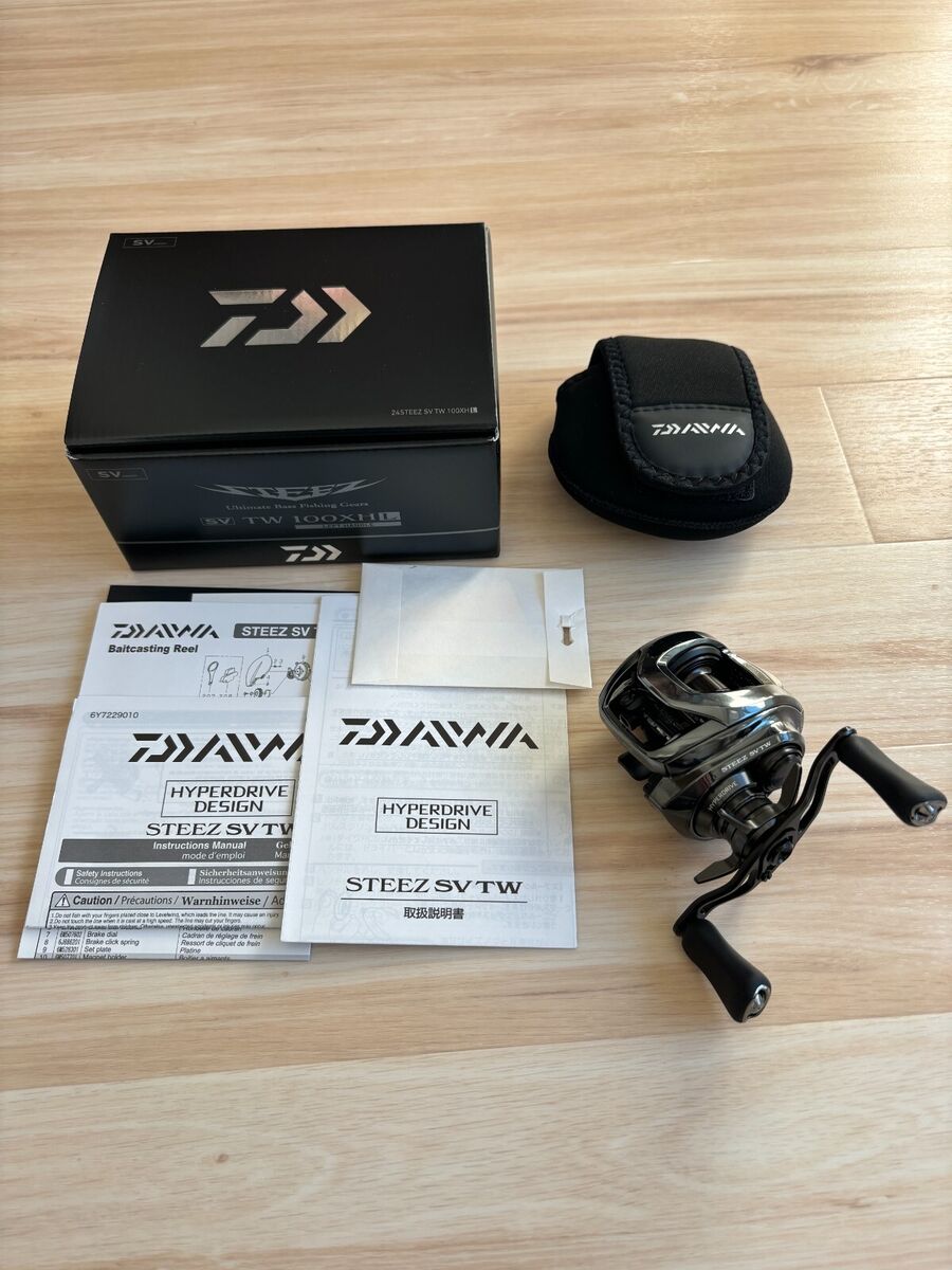 24 STEEZ SV TW 100XHL Left DAIWA Baitcasting reel NEW in Box 24 STEEZ SV TW 100XHL Left DAIWA Baitcasting reel NEW in Box