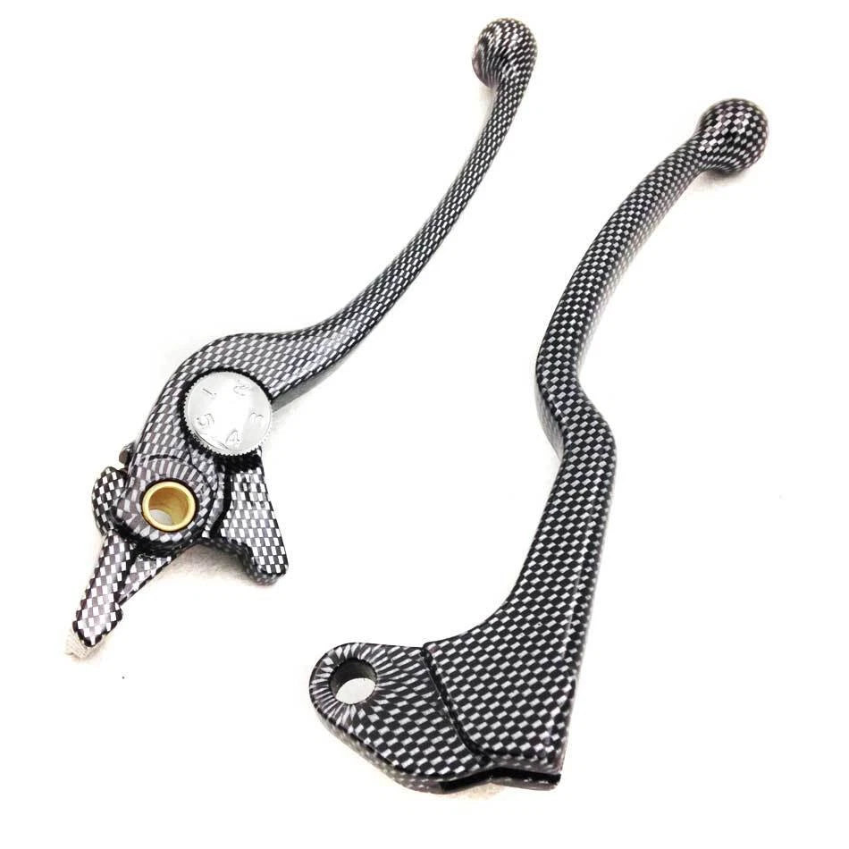 Motorcycle Carbon Handle Brake Clutch Lever For 1997-2001 2000 Suzuki TL1000S - Image 3 of 4