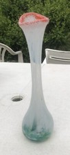 Vase Soliflore/tulipier En Verre Soufflé