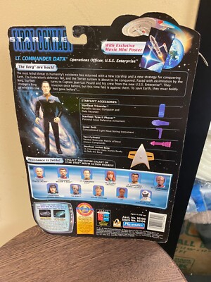 Playmates Toys Lt. Commander Data Star Trek First Contact Action