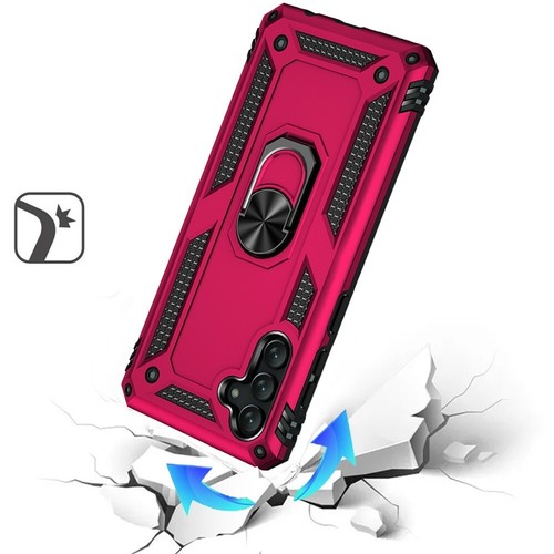 Pour Samsung Galaxy A26 5G Coque Anneau Support Magnétique Support Métal + Verre Trempé - Photo 36 sur 36