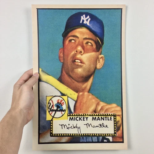 Mickey Mantle 1952 Topps #311 Poster