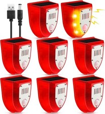 2/4/6/8 PACK Solar Alarm Motion Detector with Sound Outdoor Motion Sensor 129db