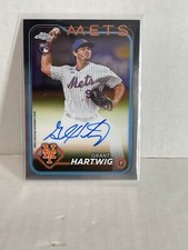 Grant Hartwig 2024 Topps Chrome Rookie Auto RA-GH Mets 🔥