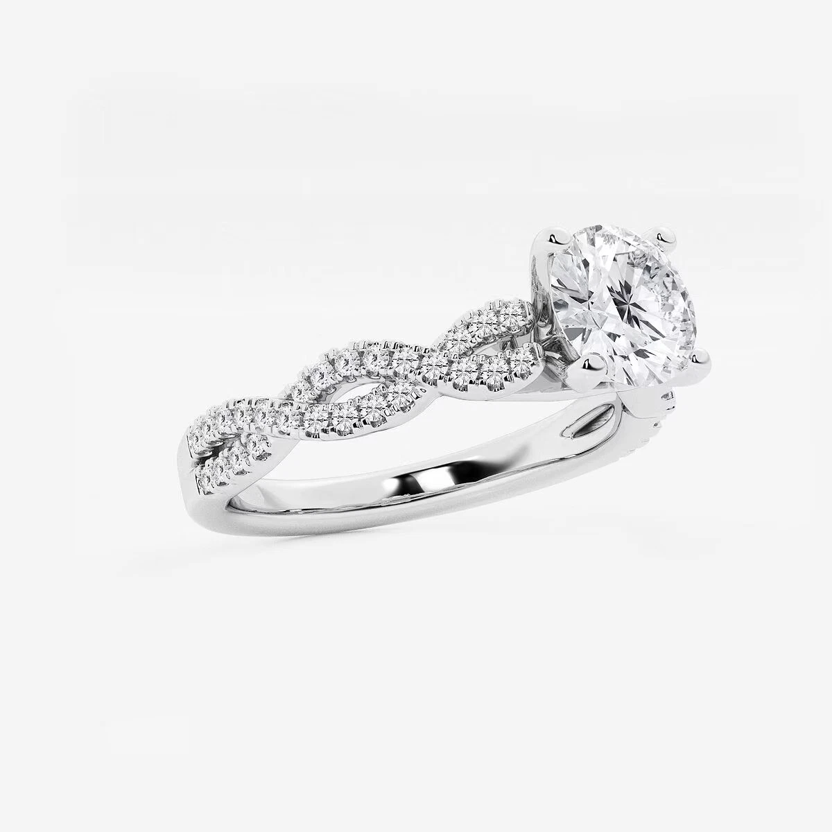 1.25ct IGI Certified Lab Grown Diamond Engagement Ring Round Cut 14k Gold image-3
