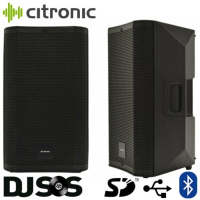 Citronic CASA-12A 12'' Aktiv Powered PA Lautsprecher mit Bluetooth DSP USB/SD 600W