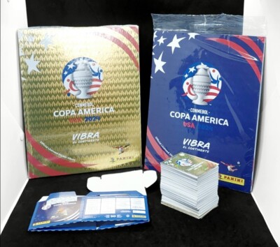 ALBUM HARD COVER GOLD PANINI COPA AMERICA USA 2024 + Album Soft Full ...