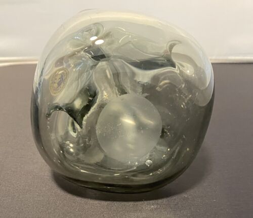 Holmegaard Kluk Kluk Smoke Decanter w/Optic Stopper Star Trek Kastrup - Picture 4 of 6