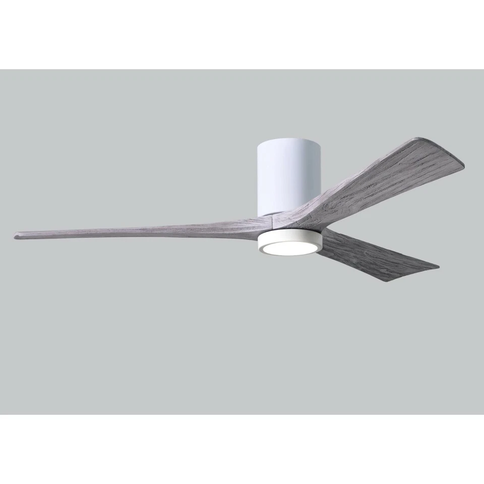 Matthews Fan Company IR3HLK-WH-BW-52 Irene Indoor Ceiling Fan Gloss White Light - Image 2 of 3