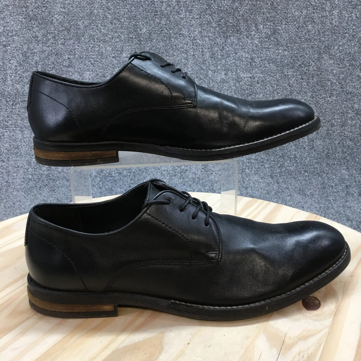Stafford Leather Upper Black Dress Shoes for Men for sale | eBay display picture 2