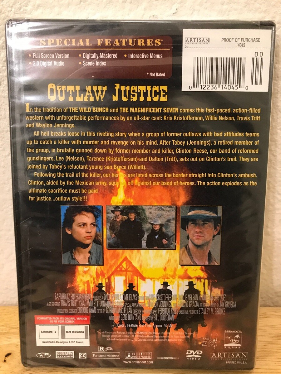 OUTLAW JUSTICE Kristofferson Willie Nelson Waylon Jennings
