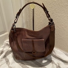 Sundance Catalog Large Brown Multicolored Distressed Boho Hobo Handbag