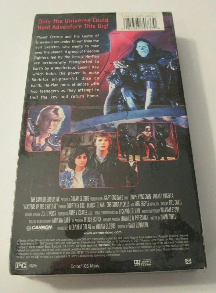 MASTERS OF THE UNIVERSE VHS video tape FACTORY SEALED Warner Home watermark motu - Image 3 of 4