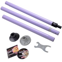 Dance Pole Full Kit Portable Stripper Exercise Fitness Club Party Dancing Purple on sale Dance Pole Full Kit Portable Stripper Exercise Fitness Club Party Dancing Purple on sale