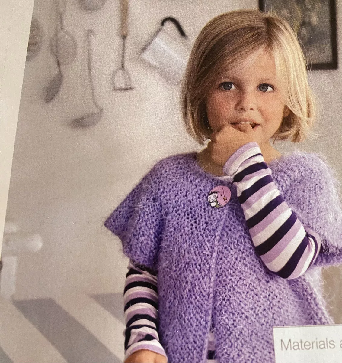 Girls top fluffy cardigan