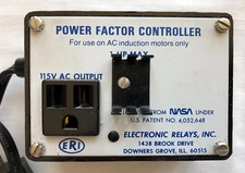 ELECTRONICS - VINTAGE POWER FACTOR CONTROLLER BY ERI - AC INDUCTION MOTORS ONLY