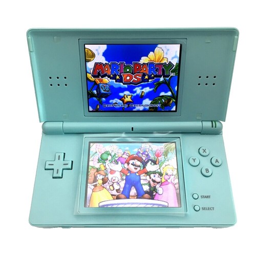 DS Lite Blue Bell With Retro Glow And Blue Power LED And Purple